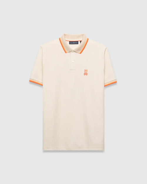 POLO M/C PSYCHO BUNNY PARA HOMBRE COLOR BEIGE MT0100184254