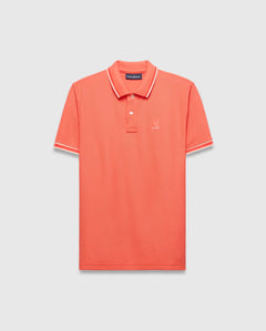 POLO M/C PSYCHO BUNNY PARA HOMBRE COLOR NARANJA MT0100193660