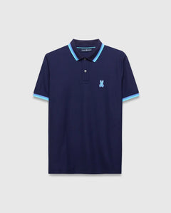 POLO M/C PSYCHO BUNNY PARA HOMBRE COLOR AZUL MT0100184402