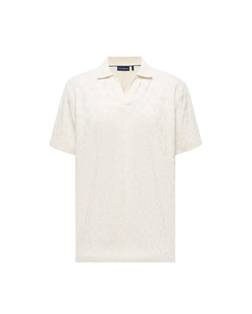 PSYCHO BUNNY POLO JERSEY JACQUARD JOSH PARA CABALLERO HOMBRE BEIGE MT0100144250