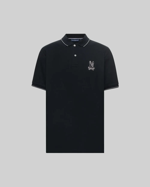 PSYCHO BUNNY POLO OLIVIER PARA CABALLERO HOMBRE NEGRO MT0100119001