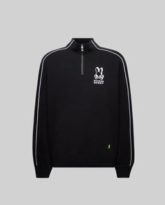 SUDADERA PSYCHO BUNNY PARA HOMBRE COLOR NEGRO MT0500175001