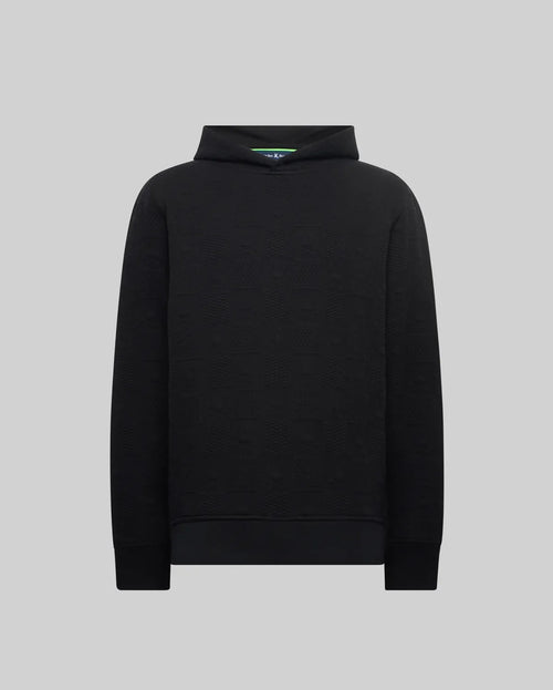 PSYCHO BUNNY SUDADERA CON CAPUCHA JACQUARD DUSTIN PARA CABALLERO HOMBRE NEGRO MT0500143001