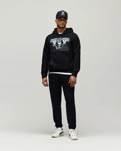 PSYCHO BUNNY SUDADERA CON CAPUCHA JARVOS PARA CABALLERO HOMBRE NEGRO MT0500168001