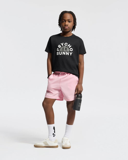 PSYCHO BUNNY CAMISETA NIÑO CUELLO REDONDO NEGRO