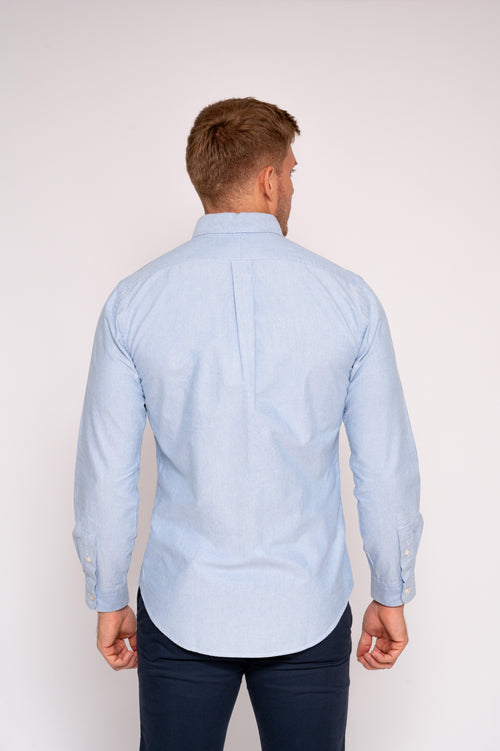 RALPH LAUREN CAMISA MANGA LARGA HOMBRE AZUL