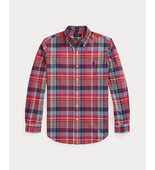 ralph lauren camisa manga larga hombre rojo