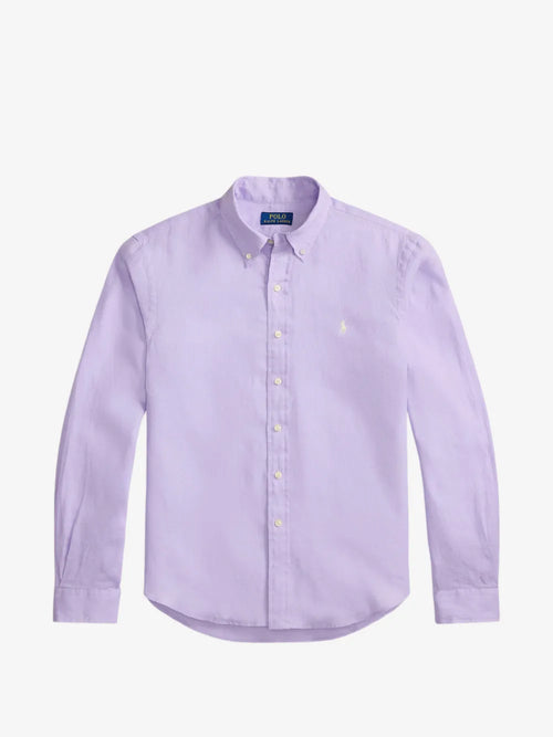 CAMISA RALPH LAUREN PARA CABALLERO MANGA LARGA SPORT MORADO REF 710966294521