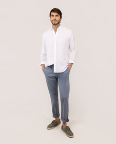 Camisa Lino EL GANSO HOMBRE BLANCO