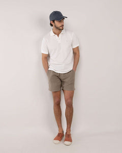 Polo Piqué Garment Dyed EL GANSO HOMBRE BLANCO
