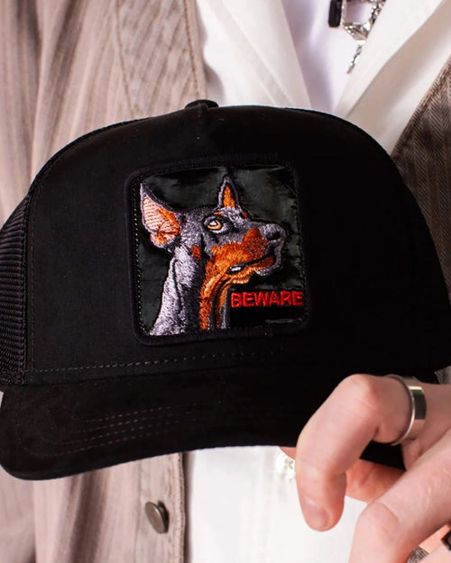GORRA GORIN BROSS BLACK OUT DOBERMAN COLOR NEGRO