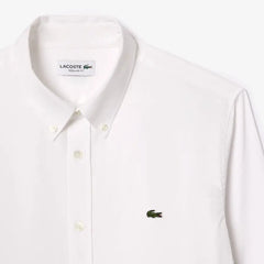 LACOSTE CH2933001 CAMISA DE ALGODON FIT REGULAR WHITE