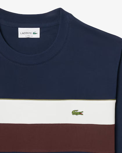 LACOSTE TH58906WZ CAMISETA JERSEY COLOR BLOCK NAVY BLUE