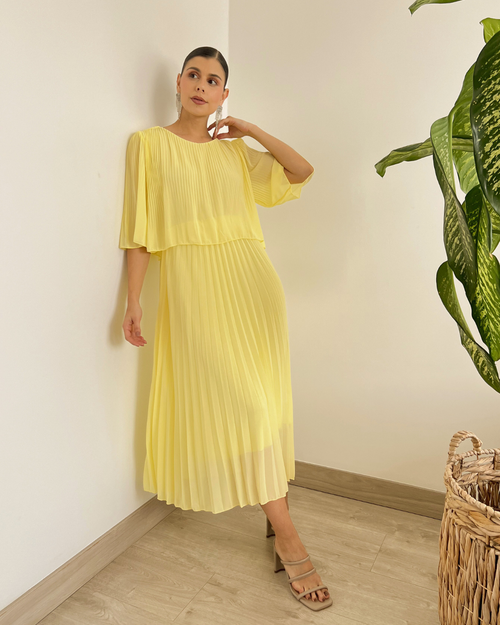 VESTIDO PRIMIA P.035 AMARILLO