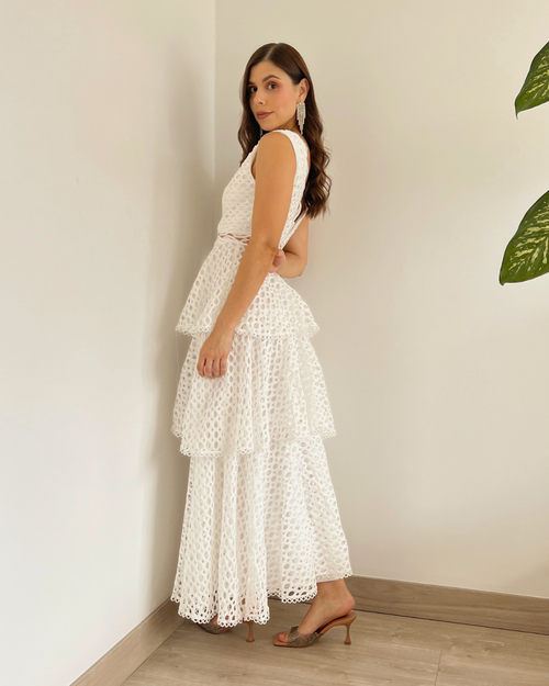 VESTIDO PRIMIA T.143 BLANCO