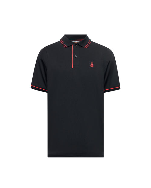 PSYCHO BUNNY CAMISETA TIPO POLO HOMBRE NEGRO