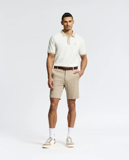 PSYCHO BUNNY BERMUDA PUNTO SHIRO PARA CABALLERO HOMBRE BEIGE B6R585F200250