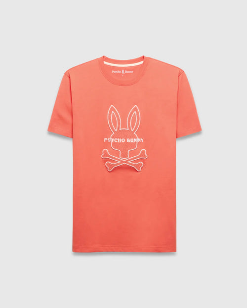 T-SHIRT PSYCHO BUNNY PARA HOMBRE COLOR NARANJA MT0200282660