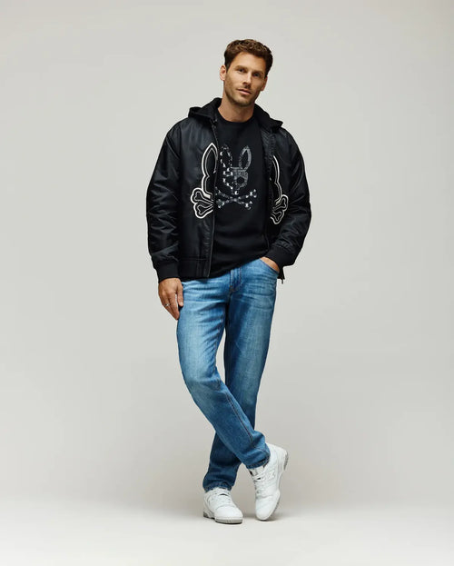 PSYCHO BUNNY CAMISETA ESTAMPADA JARVIS PARA CABALLERO HOMBRE NEGRO MT0200336001