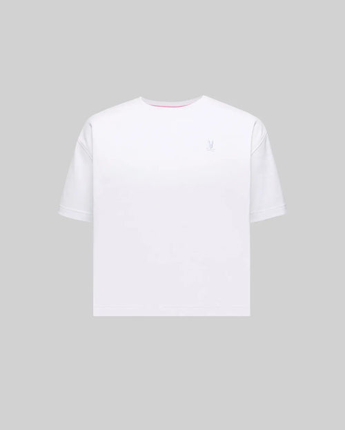 T-SHIRT PSYCHO BUNNY PARA DAMA COLOR BLANCO WT0200011100