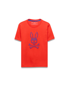 CAMISETA PSYCHO BUNNY PARA NIÑO COLOR ROJO