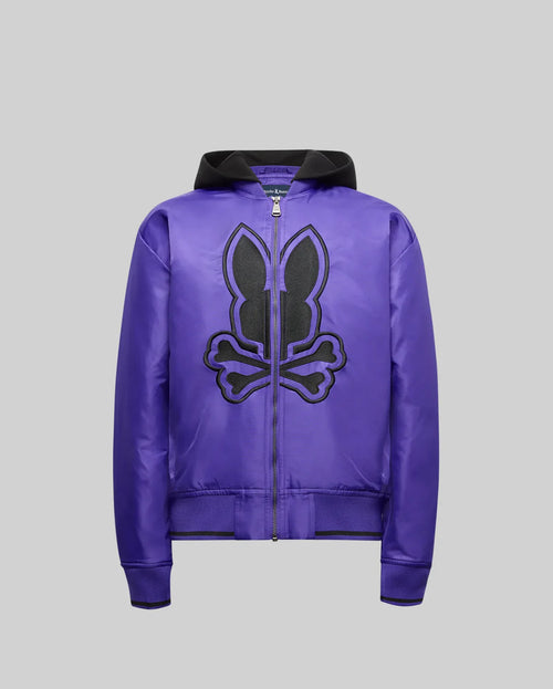 PSYCHO BUNNY CHAQUETA CAZADORA HOLGADA MAGNUS PARA NIÑO NIÑO AZUL KO1100008422
