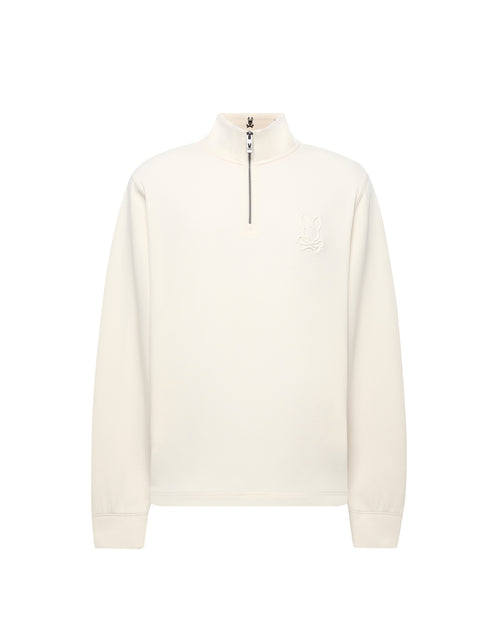 PSYCHO BUNNY SUDADERA CON 1/4 DE CREMALLERA NEV PARA CABALLERO HOMBRE BEIGE MT0500119250