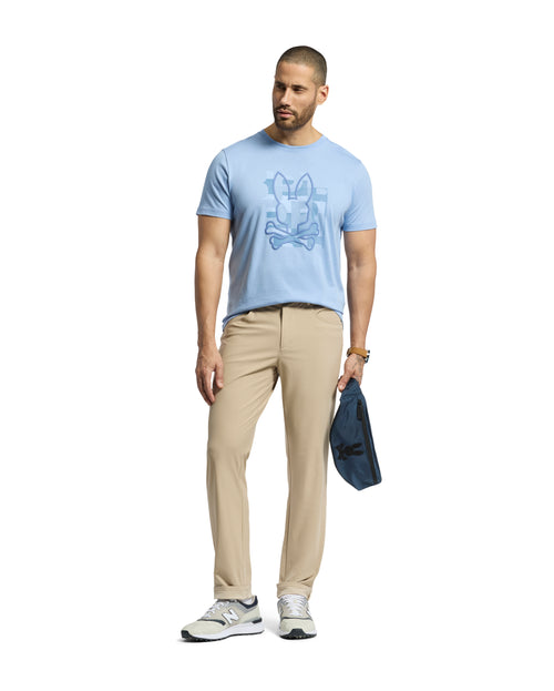 PSYCHO BUNNY CAMISETA HOMBRE CUELLO REDONDO AZUL