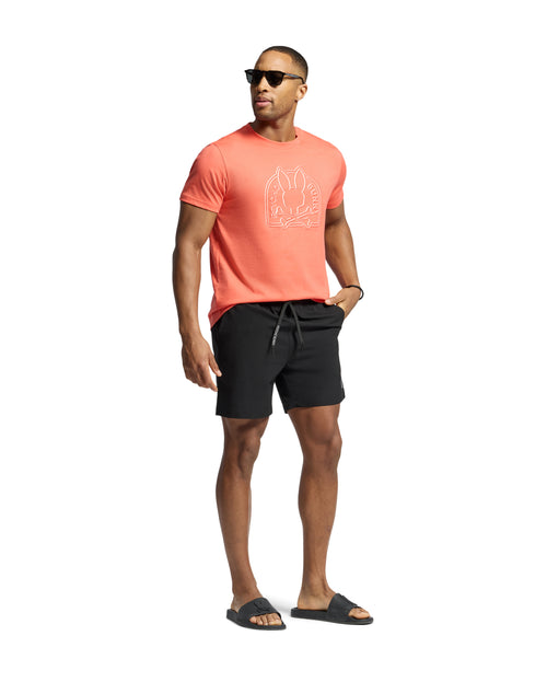 PSYCHO BUNNY CAMISETA HOMBRE CUELLO REDONDO NARANJA