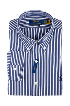 RALPH LAUREN CAMISA MANGA LARGA HOMBRE AZUL