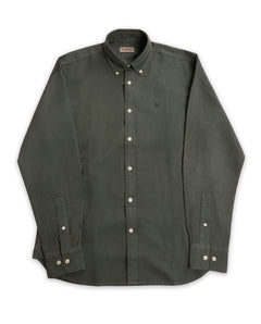 Camisa Algodón Garment Dyed EL GANSO HOMBRE VERDE