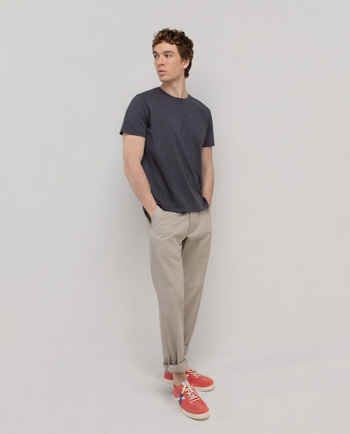 Camiseta Garment Dyed EL GANSO HOMBRE GRIS