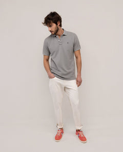 Polo Piqué Garment Dyed EL GANSO HOMBRE GRIS