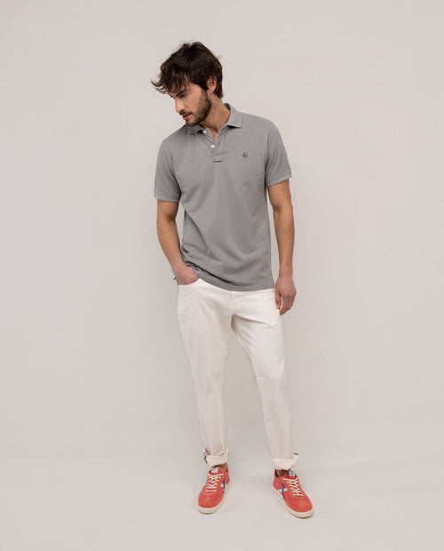 Polo Piqué Garment Dyed EL GANSO HOMBRE GRIS