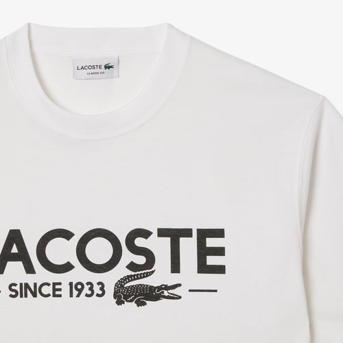 LACOSTE TH654123001 CAMISETA DE ALGODON ESTAMPADA WHITE