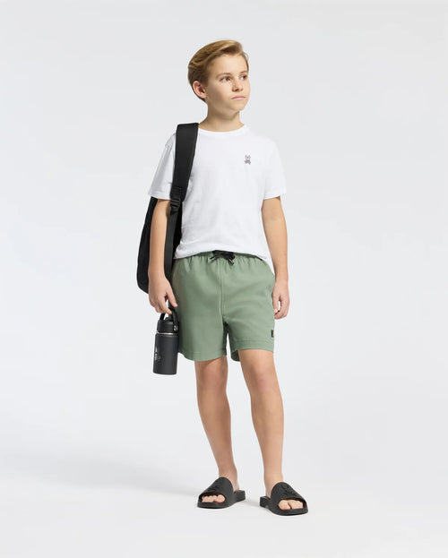 psycho bunny pantaloneta de baño niño fantasia verde