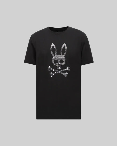 PSYCHO BUNNY CAMISETA ESTAMPADA JARVIS PARA CABALLERO HOMBRE NEGRO MT0200336001