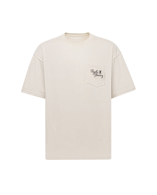 PSYCHO BUNNY CAMISETA HOMBRE CUELLO REDONDO BEIGE