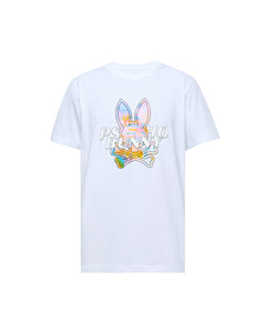 PSYCHO BUNNY CAMISETA HOMBRE CUELLO REDONDO BLANCO
