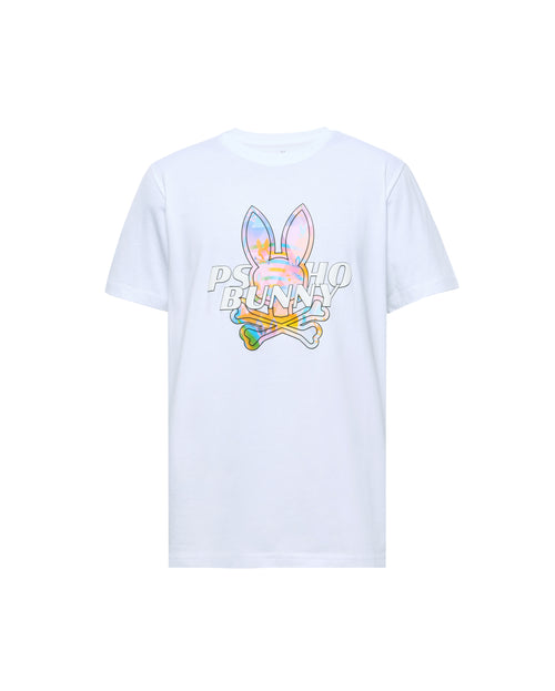 PSYCHO BUNNY CAMISETA HOMBRE CUELLO REDONDO BLANCO
