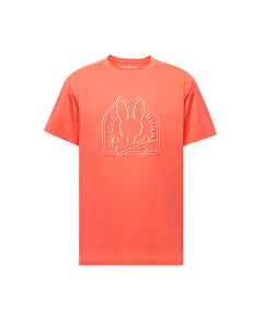 PSYCHO BUNNY CAMISETA HOMBRE CUELLO REDONDO NARANJA