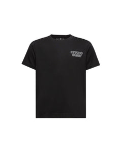 PSYCHO BUNNY CAMISETA NIÑO CUELLO REDONDO NEGRO