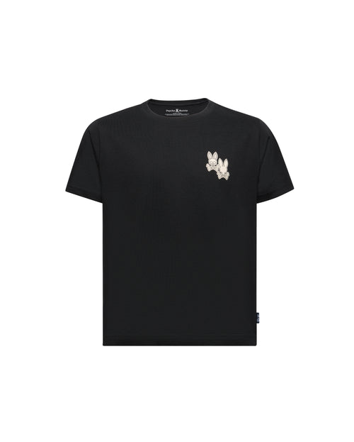 PSYCHO BUNNY CAMISETA NIÑO CUELLO REDONDO NEGRO