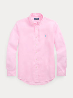 RALPH LAUREN CAMISA MANGA LARGA HOMBRE ROSADO
