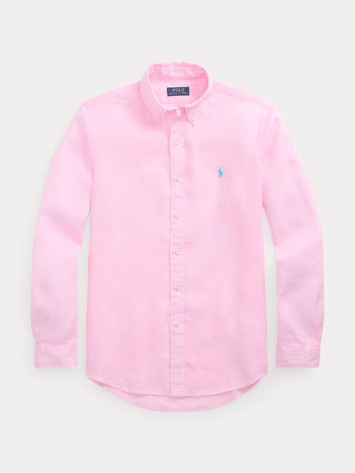 RALPH LAUREN CAMISA MANGA LARGA HOMBRE ROSADO