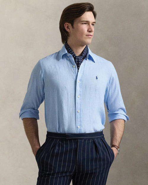 Camisa de Lino Manga Larga Ralph Lauren