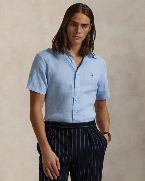 Camisa Manga Corta de Lino Ralph Lauren