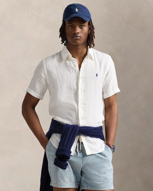 Camisa Manga Corta de Lino Ralph Lauren