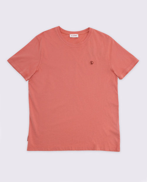 Camiseta Garment Dyed EL GANSO HOMBRE NARANJA
