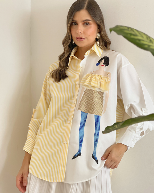 CAMISA PRIMIA T.121 AMARILLO